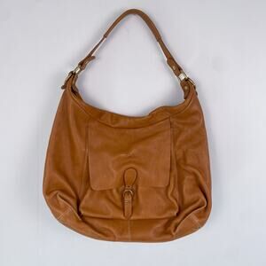 Il Bisonte Hobo Leather Bag in Natural Tan